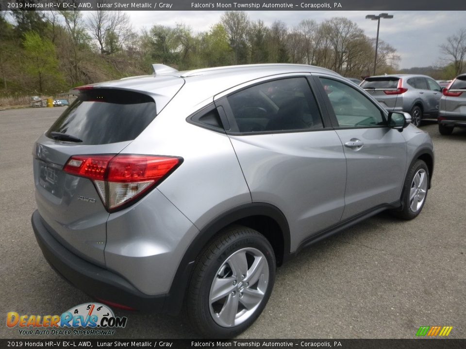 2019 Honda HR-V EX-L AWD Lunar Silver Metallic / Gray Photo #4