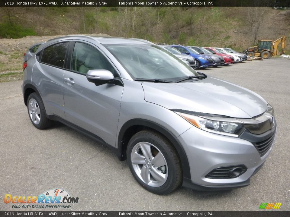 2019 Honda HR-V EX-L AWD Lunar Silver Metallic / Gray Photo #5