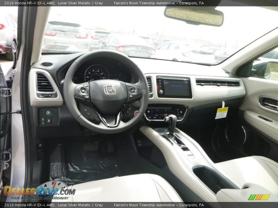 2019 Honda HR-V EX-L AWD Lunar Silver Metallic / Gray Photo #10