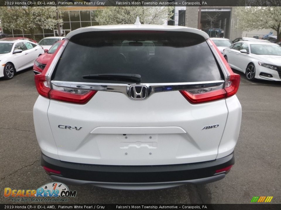 2019 Honda CR-V EX-L AWD Platinum White Pearl / Gray Photo #4