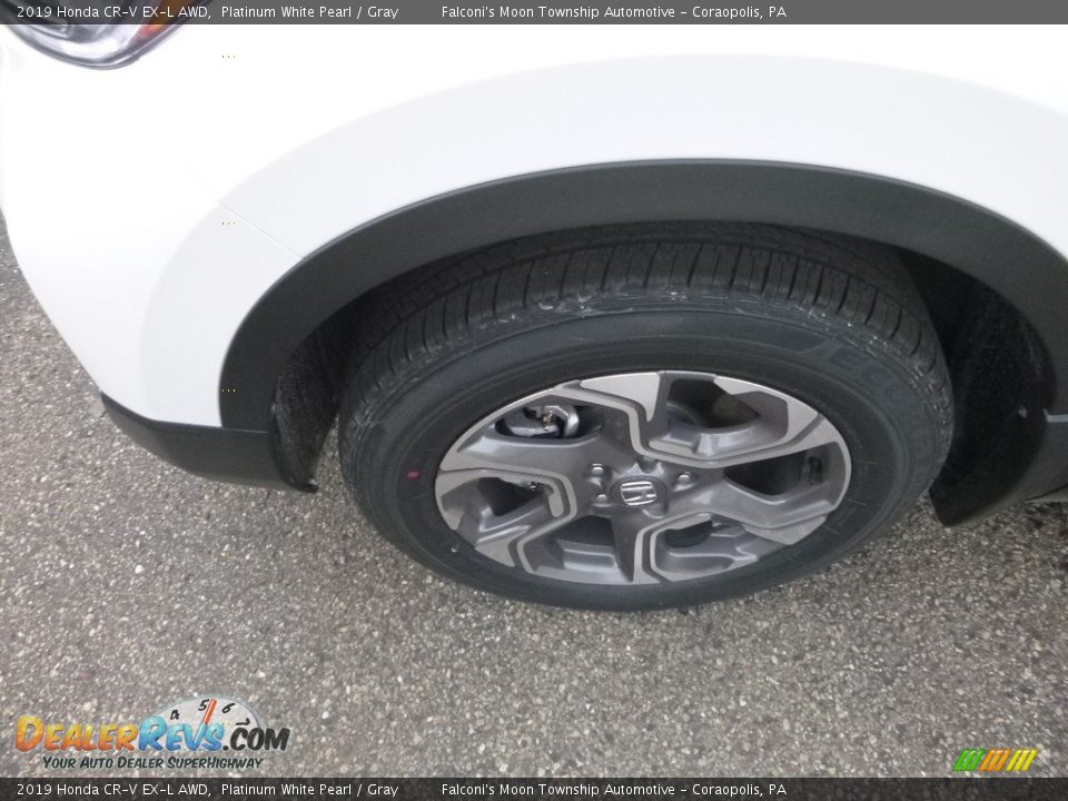 2019 Honda CR-V EX-L AWD Platinum White Pearl / Gray Photo #7