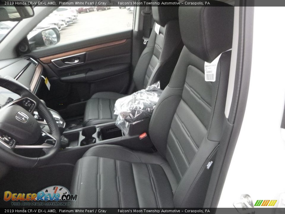 2019 Honda CR-V EX-L AWD Platinum White Pearl / Gray Photo #8
