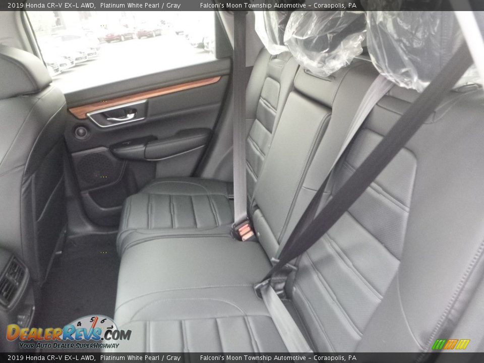 2019 Honda CR-V EX-L AWD Platinum White Pearl / Gray Photo #9
