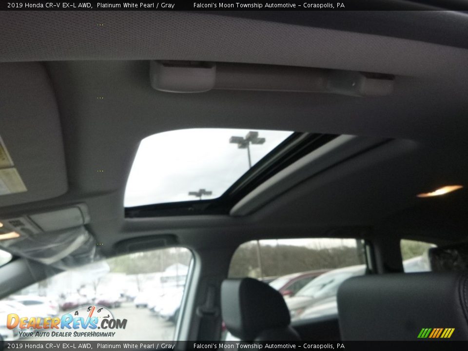 2019 Honda CR-V EX-L AWD Platinum White Pearl / Gray Photo #13