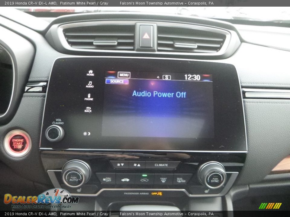 2019 Honda CR-V EX-L AWD Platinum White Pearl / Gray Photo #14