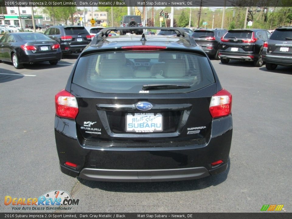 2016 Subaru Impreza 2.0i Sport Limited Dark Gray Metallic / Black Photo #7