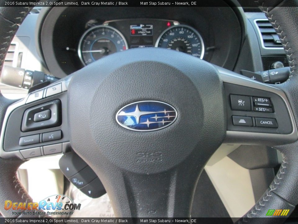 2016 Subaru Impreza 2.0i Sport Limited Dark Gray Metallic / Black Photo #11