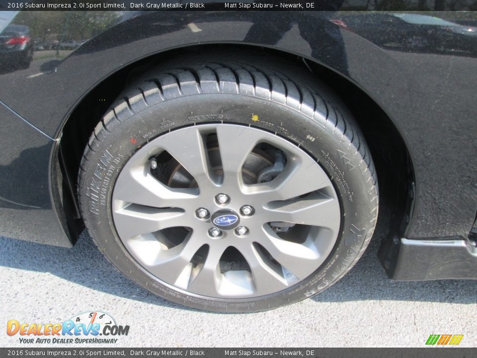 2016 Subaru Impreza 2.0i Sport Limited Dark Gray Metallic / Black Photo #23