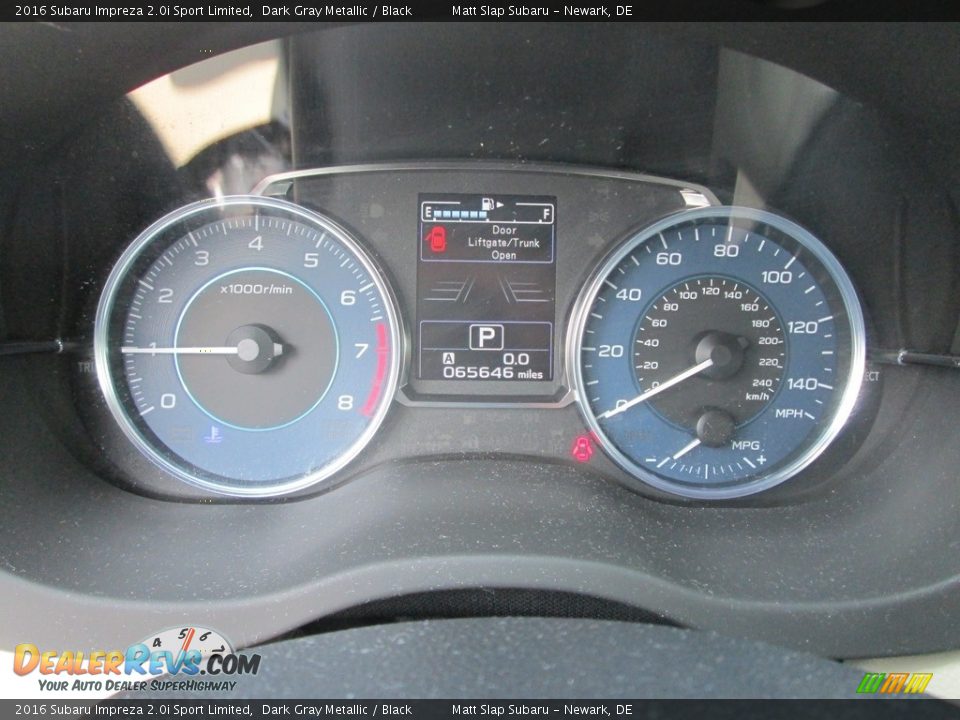 2016 Subaru Impreza 2.0i Sport Limited Dark Gray Metallic / Black Photo #28