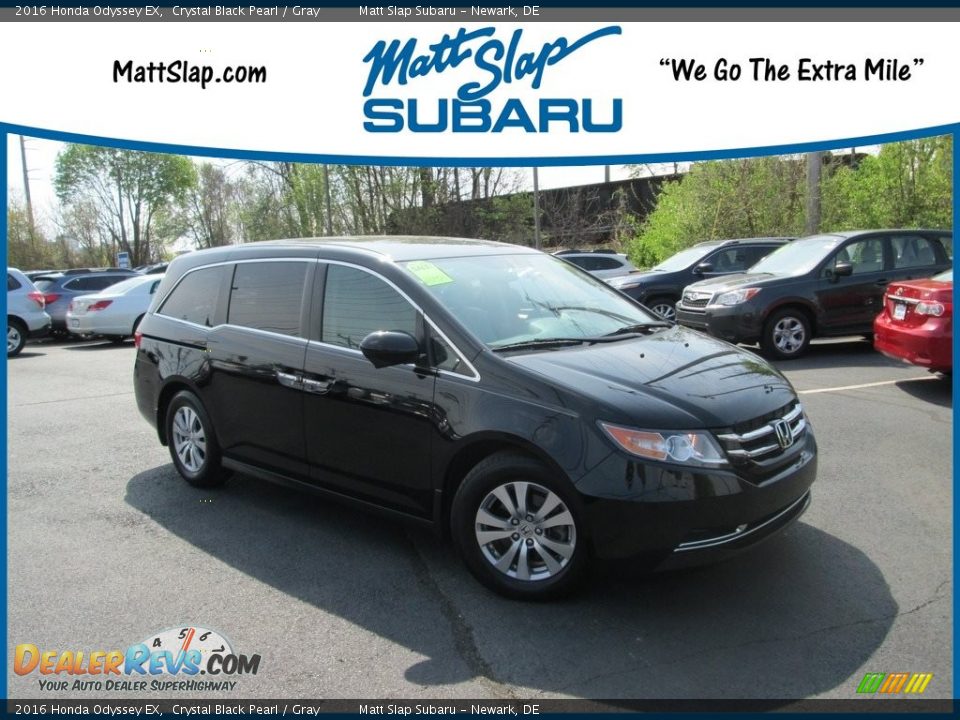 2016 Honda Odyssey EX Crystal Black Pearl / Gray Photo #1