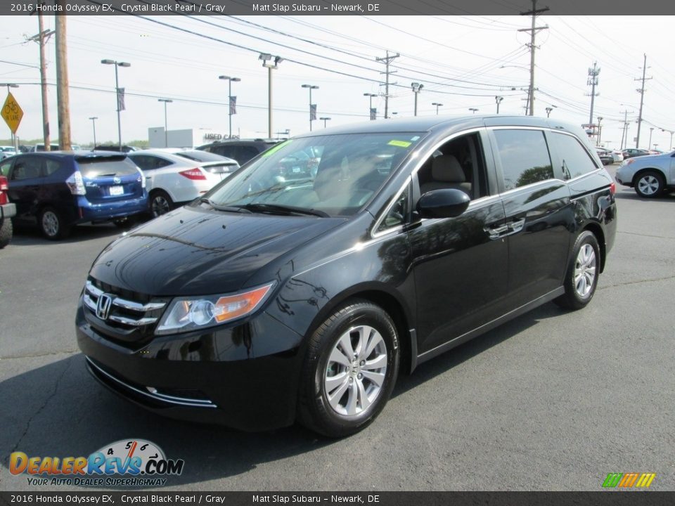 2016 Honda Odyssey EX Crystal Black Pearl / Gray Photo #2