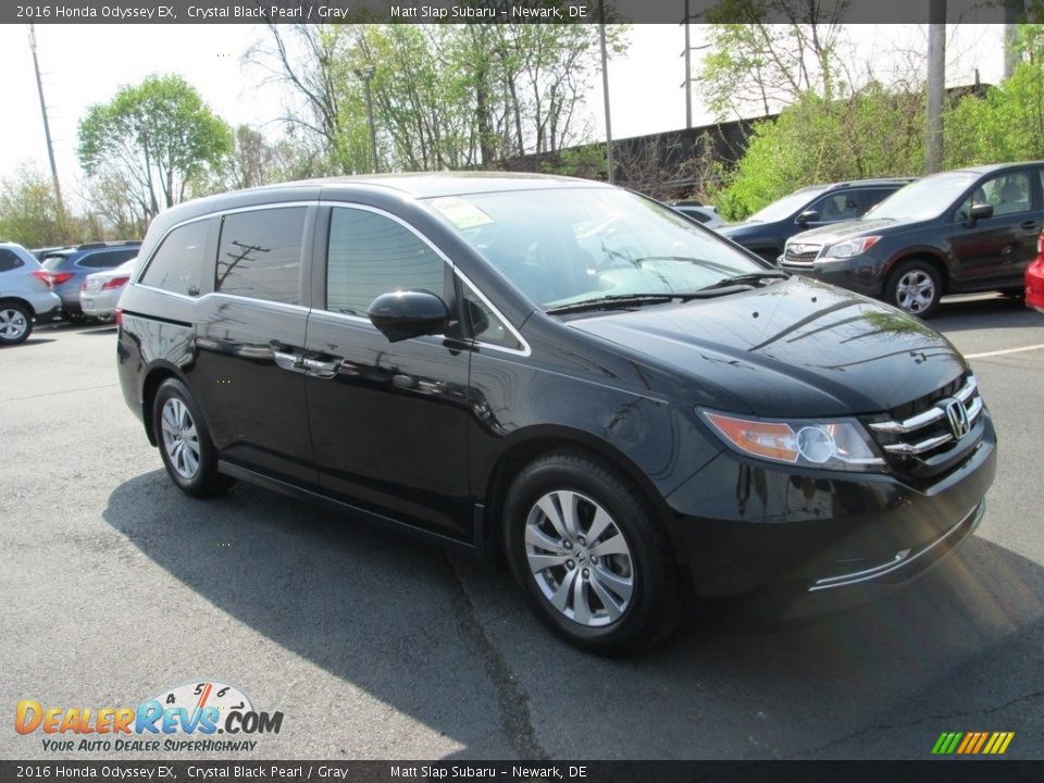 2016 Honda Odyssey EX Crystal Black Pearl / Gray Photo #4