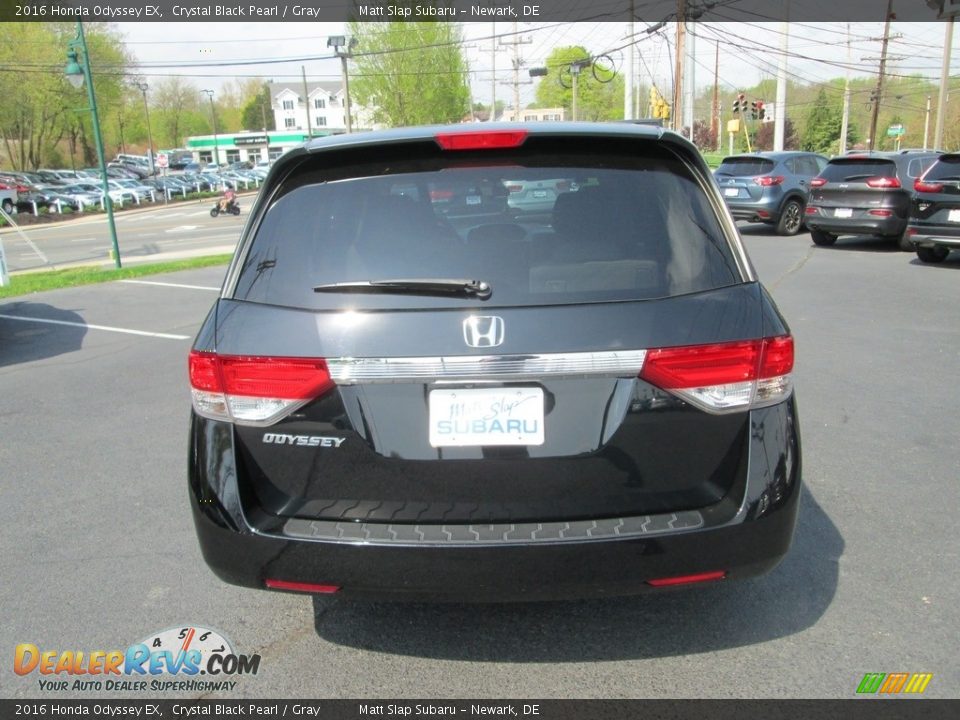2016 Honda Odyssey EX Crystal Black Pearl / Gray Photo #7