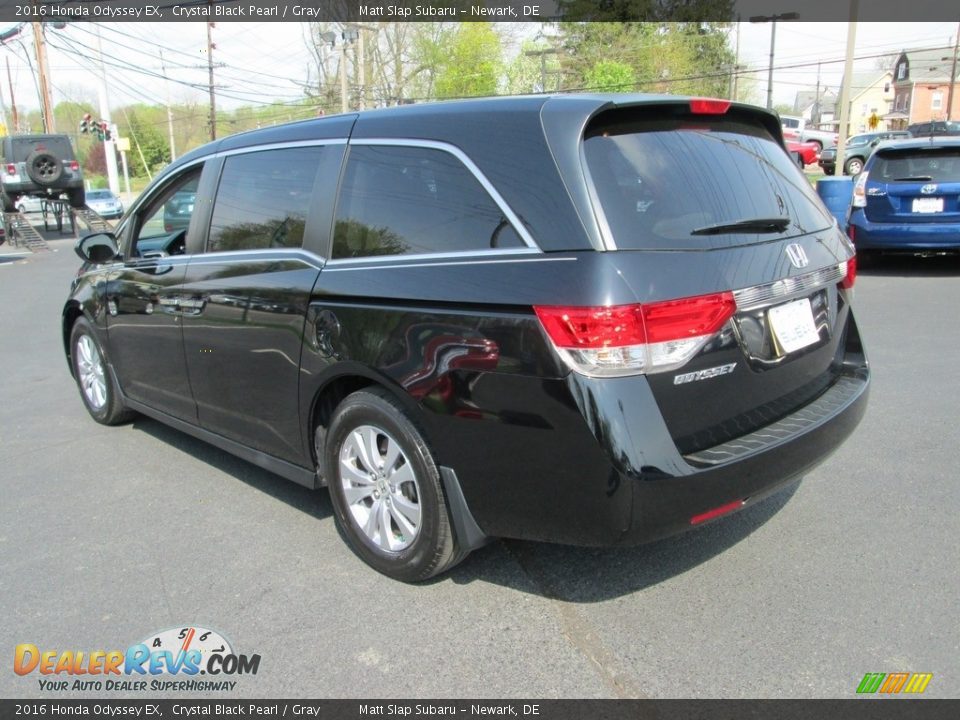 2016 Honda Odyssey EX Crystal Black Pearl / Gray Photo #8