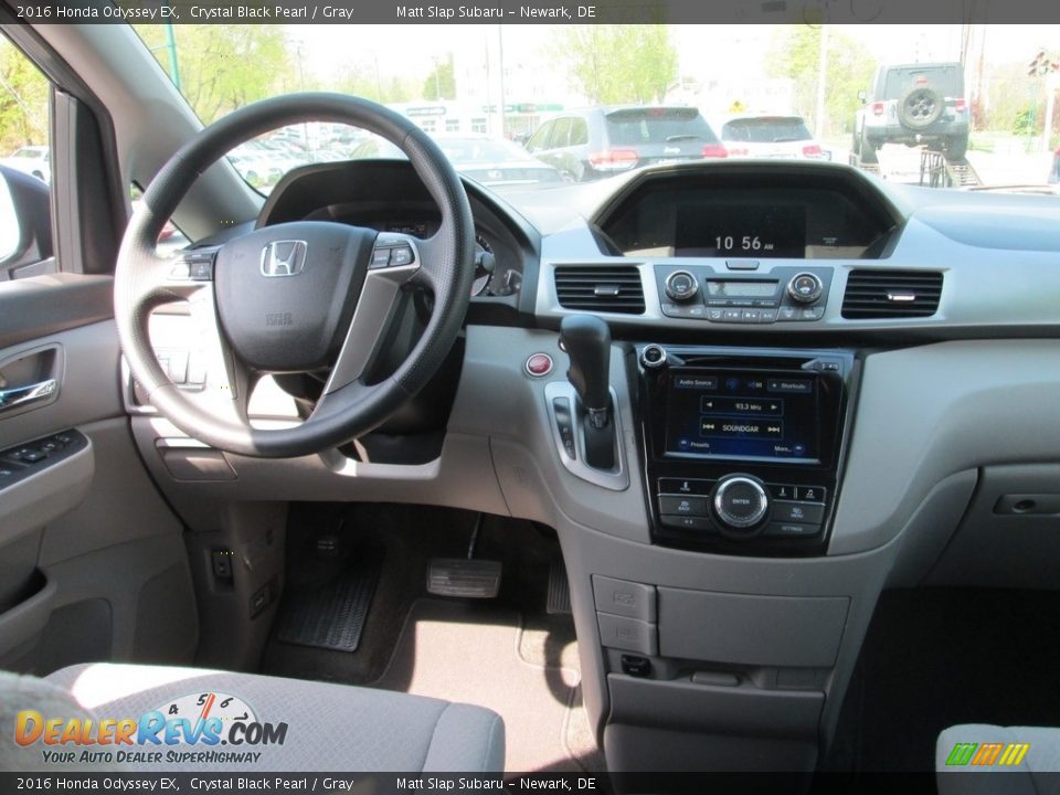 2016 Honda Odyssey EX Crystal Black Pearl / Gray Photo #10