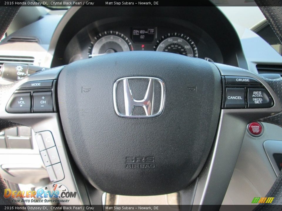 2016 Honda Odyssey EX Crystal Black Pearl / Gray Photo #11
