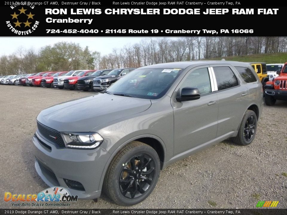 2019 Dodge Durango GT AWD Destroyer Gray / Black Photo #1