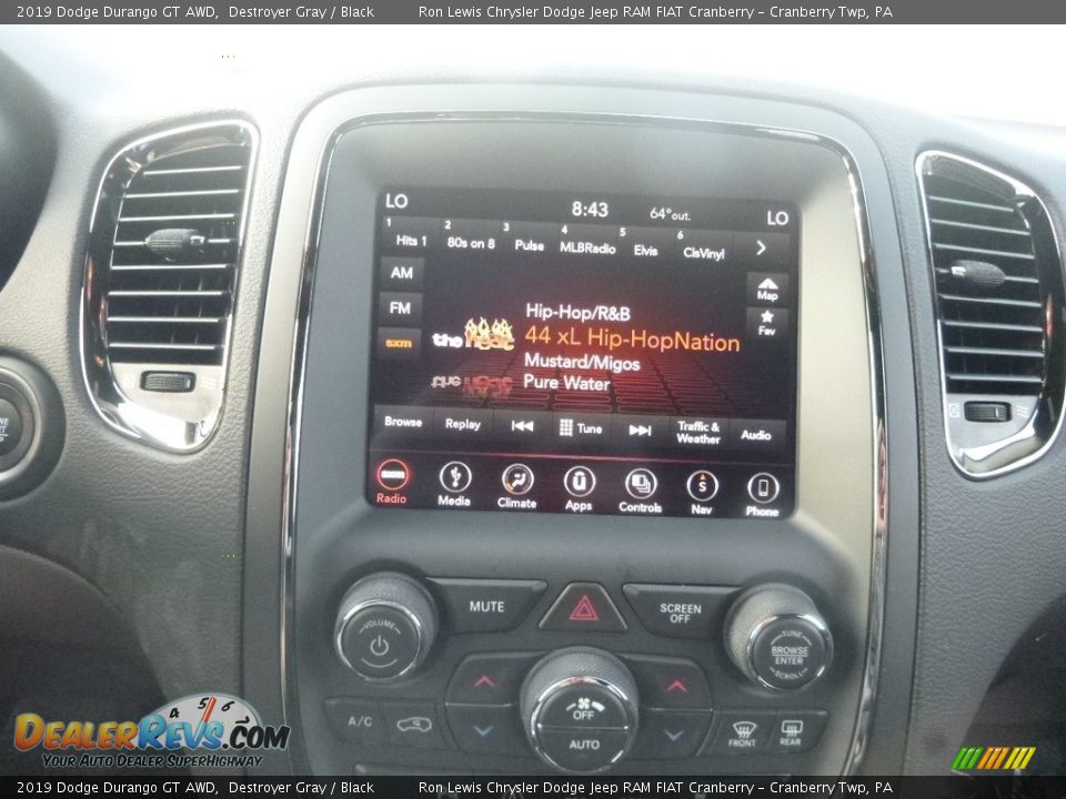 2019 Dodge Durango GT AWD Destroyer Gray / Black Photo #15