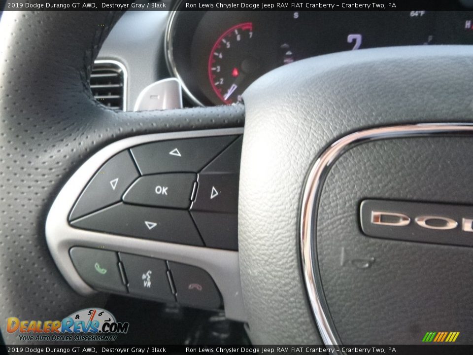 2019 Dodge Durango GT AWD Destroyer Gray / Black Photo #19