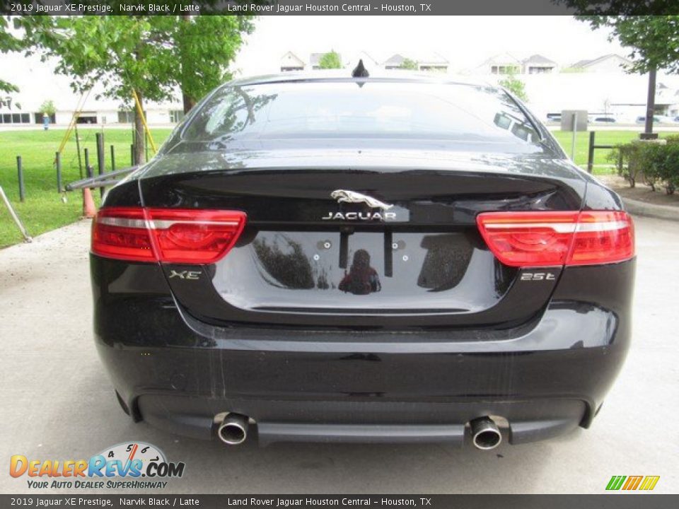 2019 Jaguar XE Prestige Narvik Black / Latte Photo #8