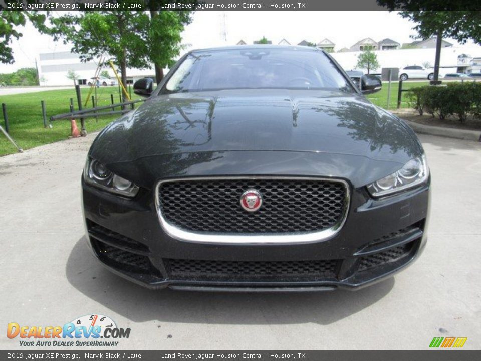 2019 Jaguar XE Prestige Narvik Black / Latte Photo #9