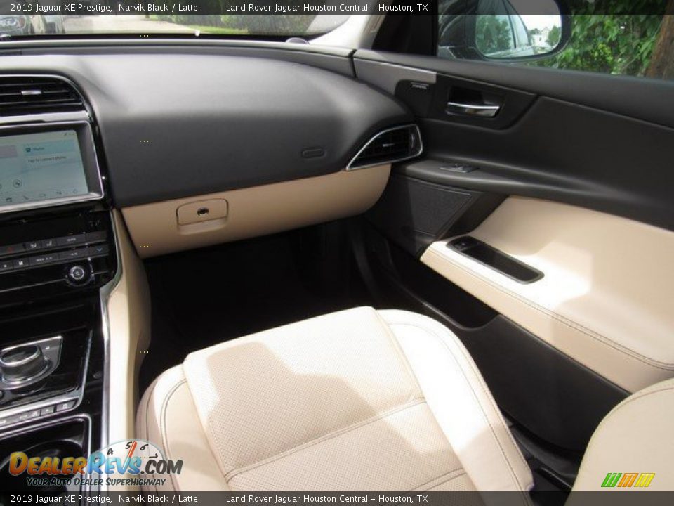 2019 Jaguar XE Prestige Narvik Black / Latte Photo #15