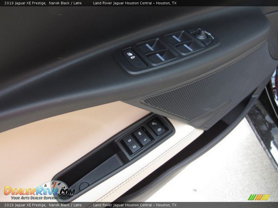 2019 Jaguar XE Prestige Narvik Black / Latte Photo #24