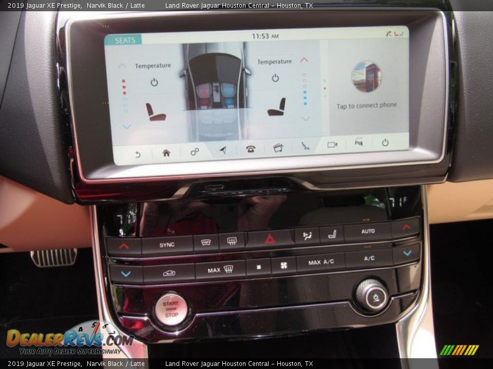 2019 Jaguar XE Prestige Narvik Black / Latte Photo #36