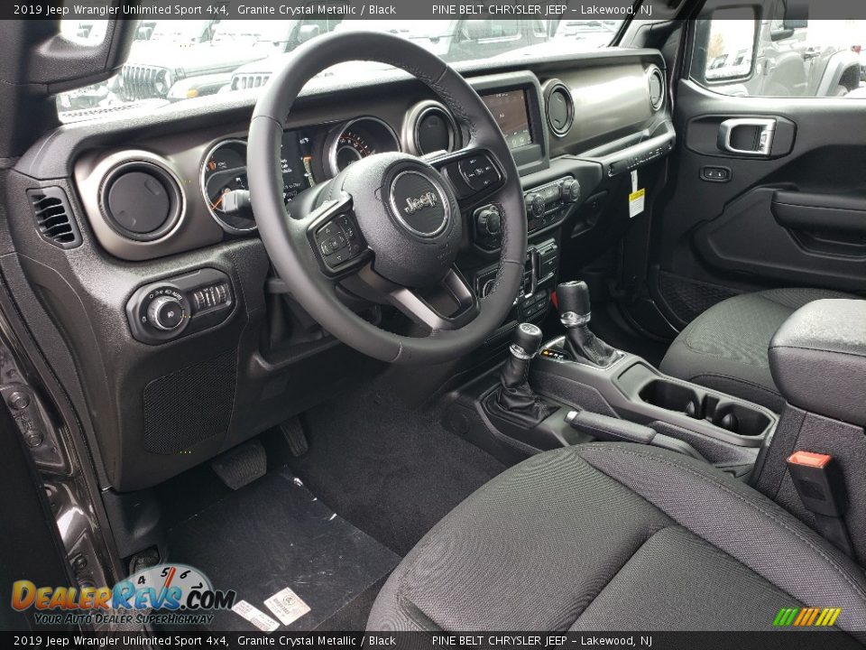 2019 Jeep Wrangler Unlimited Sport 4x4 Granite Crystal Metallic / Black Photo #7