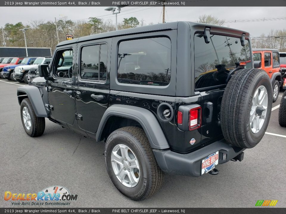 2019 Jeep Wrangler Unlimited Sport 4x4 Black / Black Photo #4