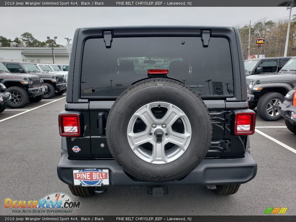 2019 Jeep Wrangler Unlimited Sport 4x4 Black / Black Photo #5