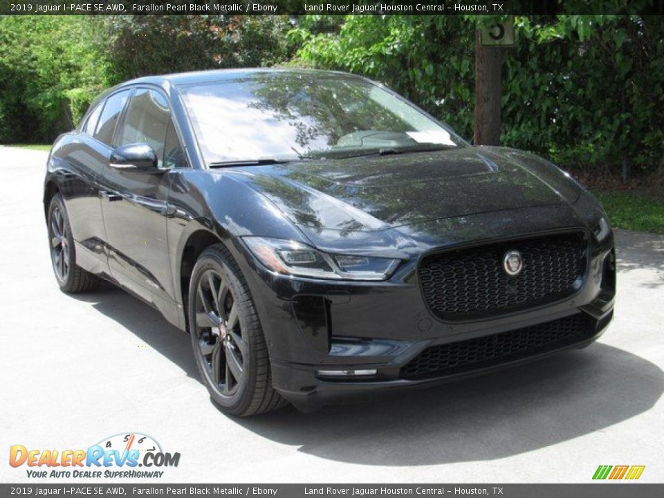 2019 Jaguar I-PACE SE AWD Farallon Pearl Black Metallic / Ebony Photo #2