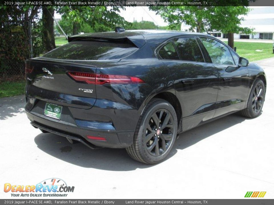 2019 Jaguar I-PACE SE AWD Farallon Pearl Black Metallic / Ebony Photo #7