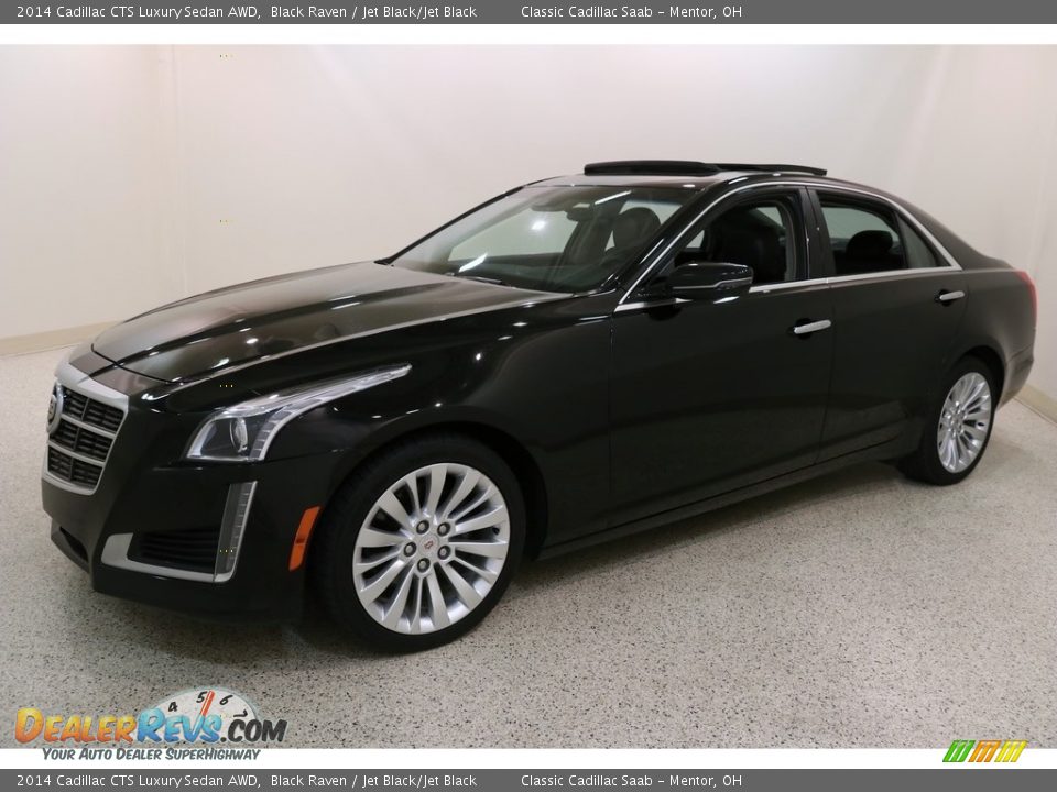 2014 Cadillac CTS Luxury Sedan AWD Black Raven / Jet Black/Jet Black Photo #3