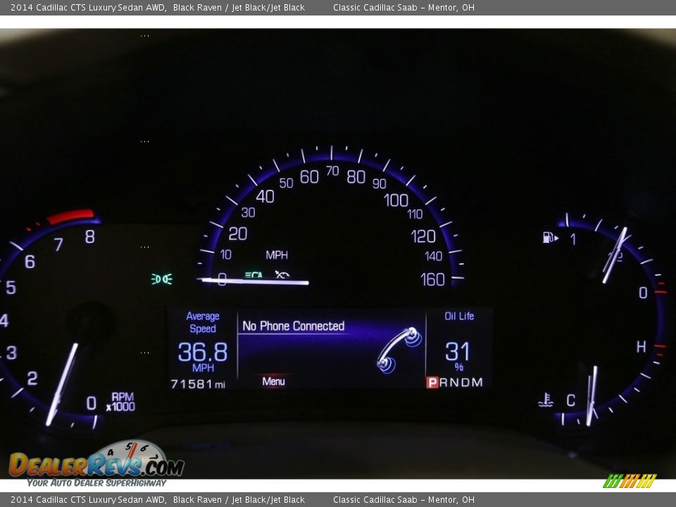 2014 Cadillac CTS Luxury Sedan AWD Black Raven / Jet Black/Jet Black Photo #8