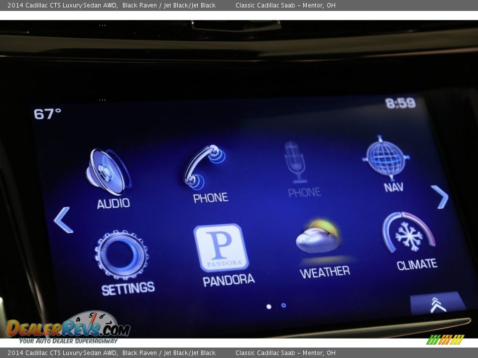 2014 Cadillac CTS Luxury Sedan AWD Black Raven / Jet Black/Jet Black Photo #11