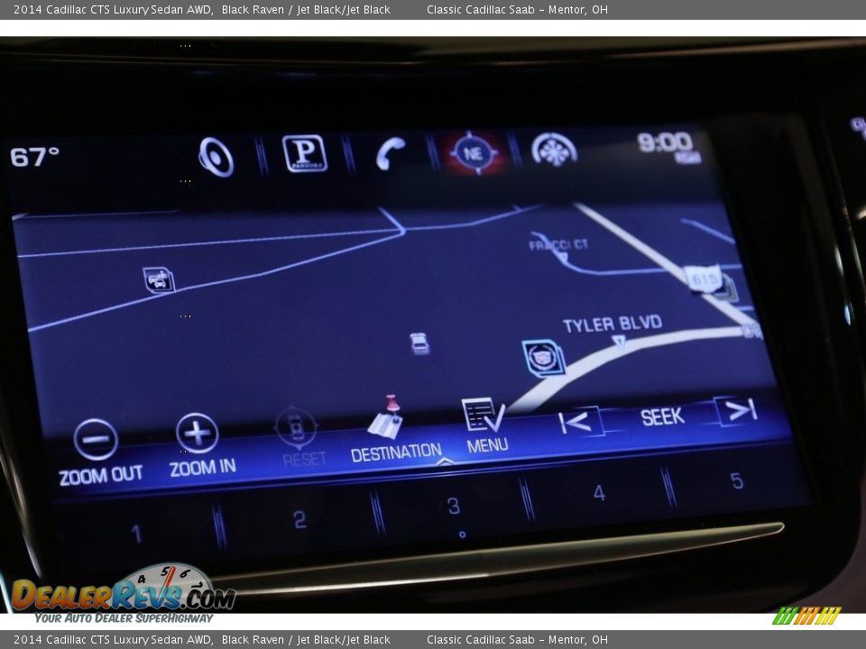 2014 Cadillac CTS Luxury Sedan AWD Black Raven / Jet Black/Jet Black Photo #14