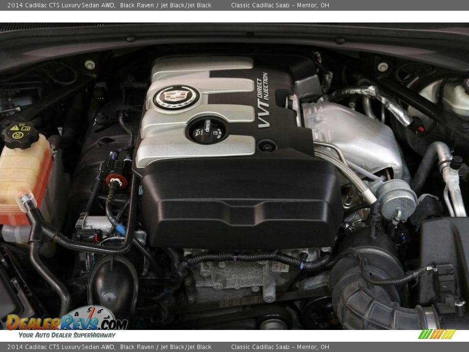 2014 Cadillac CTS Luxury Sedan AWD Black Raven / Jet Black/Jet Black Photo #23