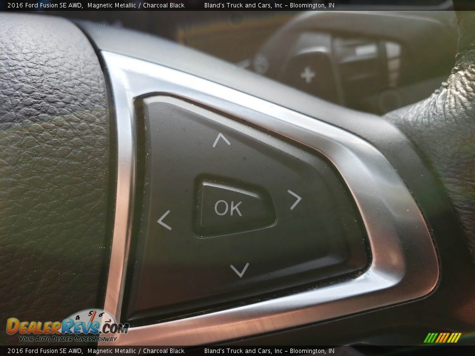 2016 Ford Fusion SE AWD Magnetic Metallic / Charcoal Black Photo #14