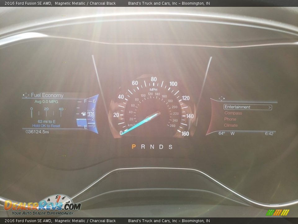 2016 Ford Fusion SE AWD Magnetic Metallic / Charcoal Black Photo #17