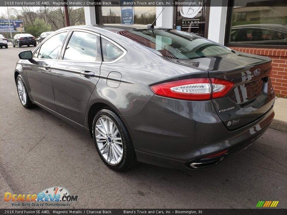 2016 Ford Fusion SE AWD Magnetic Metallic / Charcoal Black Photo #36