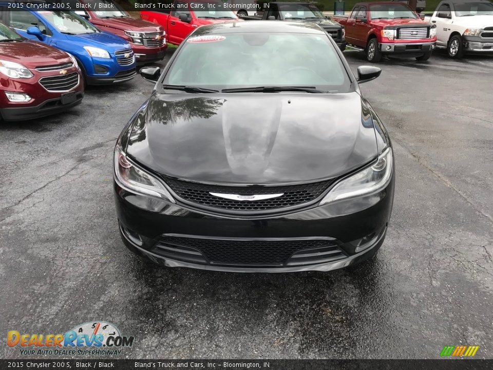 2015 Chrysler 200 S Black / Black Photo #3