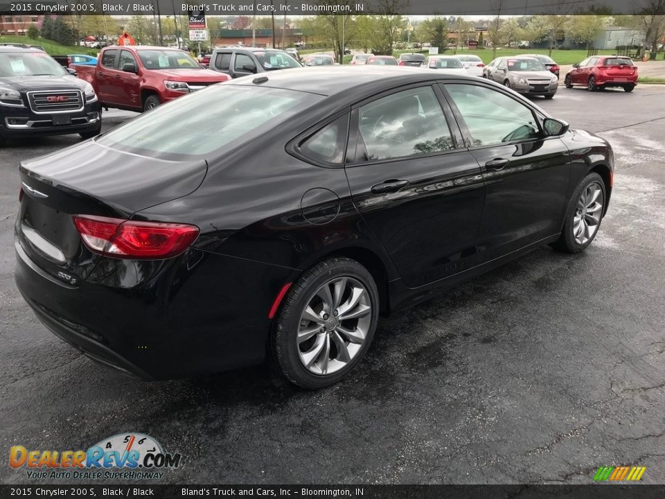 2015 Chrysler 200 S Black / Black Photo #6