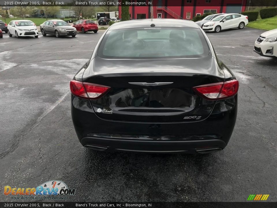 2015 Chrysler 200 S Black / Black Photo #7