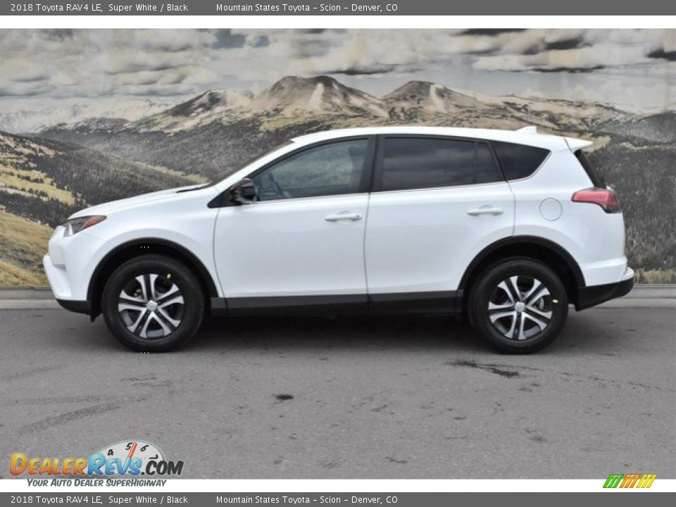 2018 Toyota RAV4 LE Super White / Black Photo #6