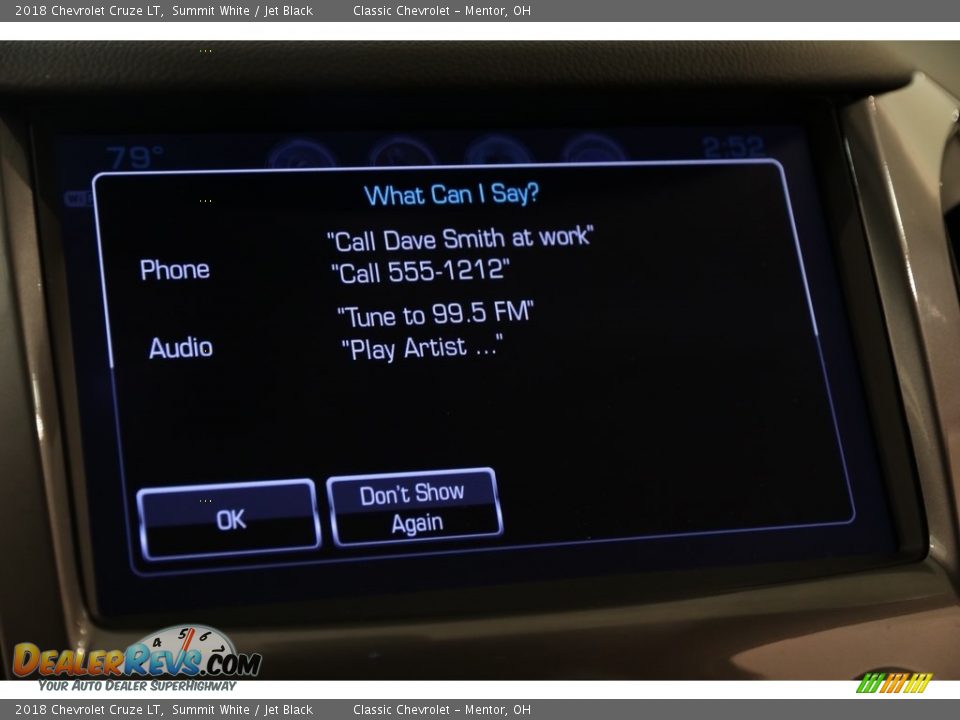 2018 Chevrolet Cruze LT Summit White / Jet Black Photo #14