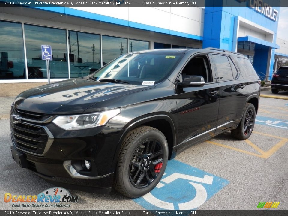 2019 Chevrolet Traverse Premier AWD Mosaic Black Metallic / Jet Black Photo #1