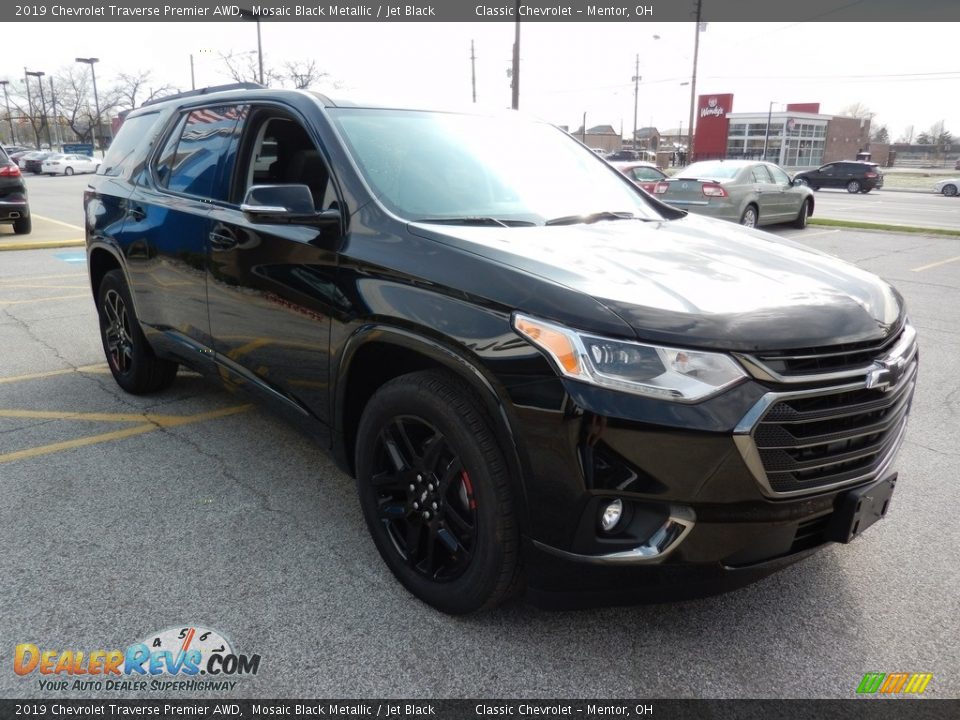 2019 Chevrolet Traverse Premier AWD Mosaic Black Metallic / Jet Black Photo #3