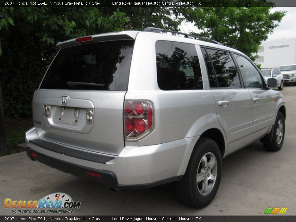 2007 Honda Pilot EX-L Nimbus Gray Metallic / Gray Photo #8