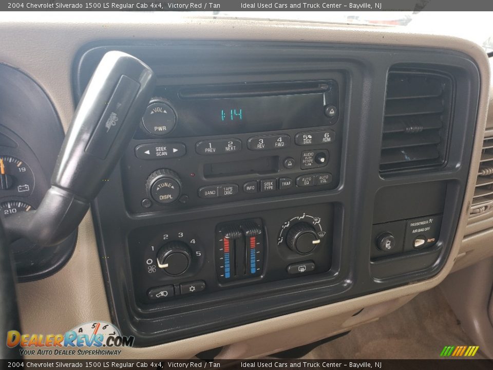 2004 Chevrolet Silverado 1500 LS Regular Cab 4x4 Victory Red / Tan Photo #4